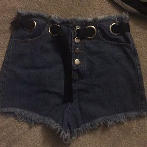 Honey Punch denim shorts